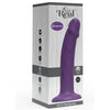Dildo realista vibrador de silicona morado 19.5 cm