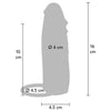 Get funda hydrated skin de silicona para pene caramelo 16 cm