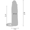 Get funda hydrated skin de silicona para pene caramelo 20 cm