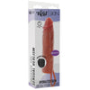 Get funda hydrated skin de silicona con vibración para pene caramelo 20 cm