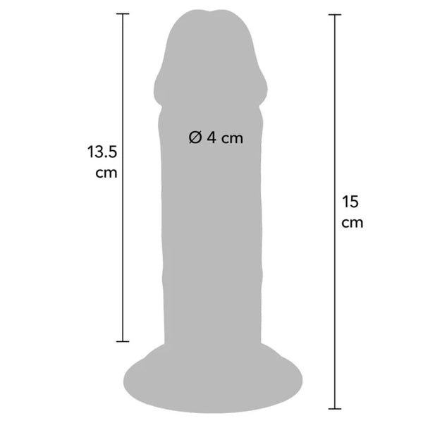 Get dildo deluxe dong grueso de doble densidad tpe 15 cm