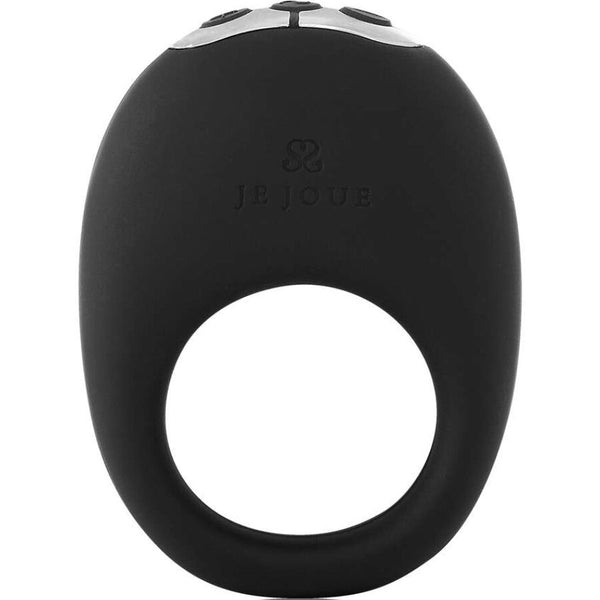 Mio anillo para el pene vibrador fuerte y flexible negro