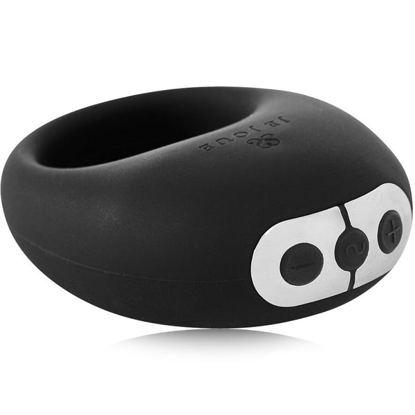 Mio anillo para el pene vibrador fuerte y flexible negro