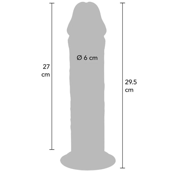 Get dildo deluxe dong grueso de doble densidad tpe 29.5 cm