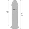 Get dildo deluxe dong grueso de doble densidad tpe 32 cm