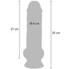 Get pene realístico deluxe con testículos extra grueso 25 cm