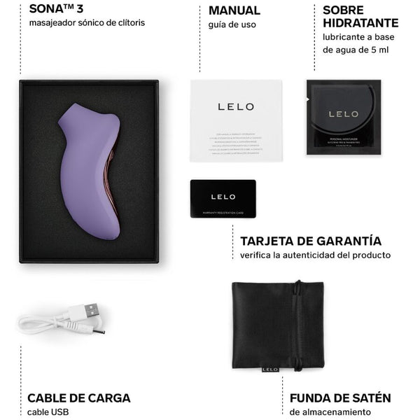 Lelo sona 3 masajeador sónico de clítoris morado