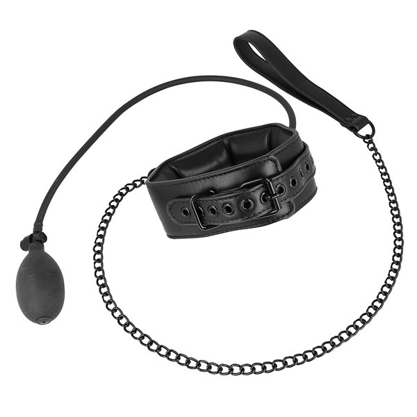 Fetish collar bondage inflable con tirador