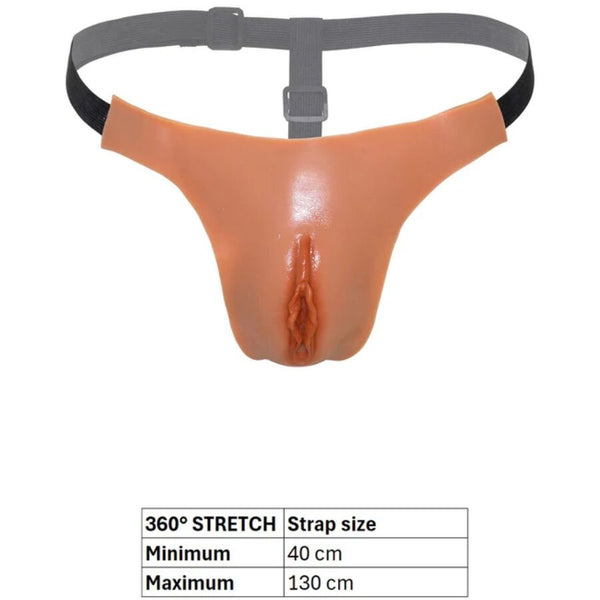 Hidden alter ego tanga vagina abierta ajustable natural