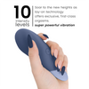 Vibe vibrador lay on silencioso azul oscuro