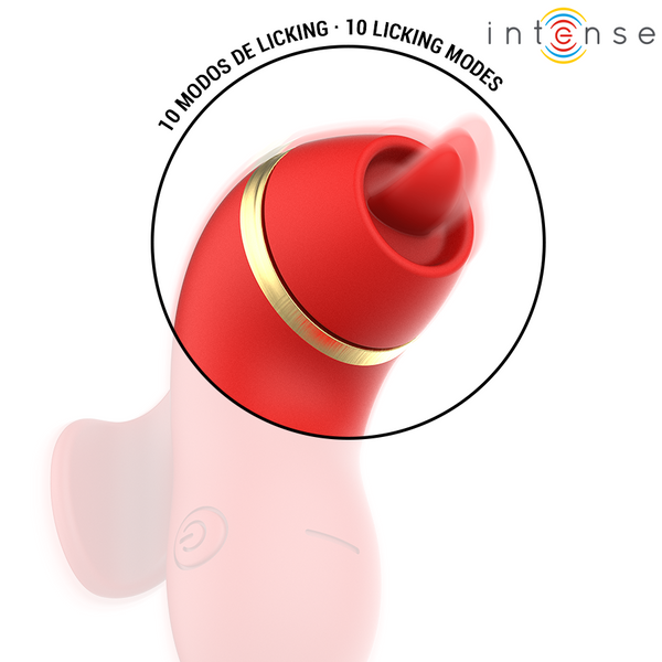 Patty estimulador con 4 cabezales succión tapping tickling y licking