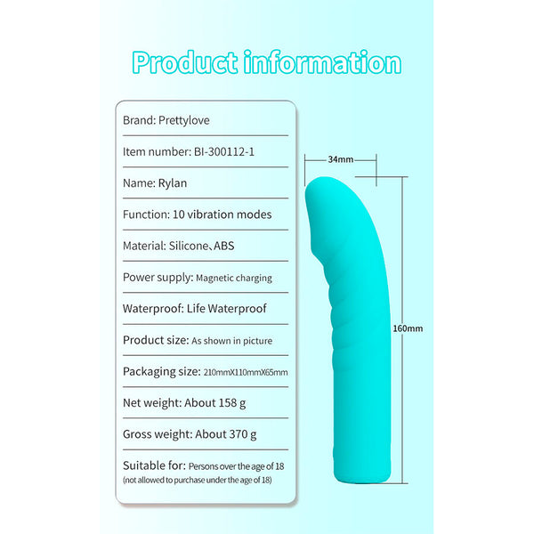 Rylan vibrador Punto G azul