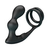 Mr anillo para pene con plug anal con vibración control remoto