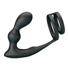 Mr anillo para pene con plug anal con vibración control remoto