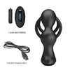 Mr anillo para pene con plug anal con vibración control remoto