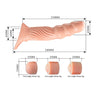 Pretty funda para pene texturizada con extensores