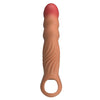 Pretty funda para pene texturizada con vibración y control remoto