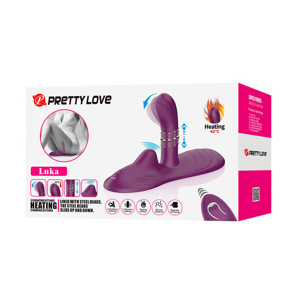 Luka sit down vibrador con efecto calor y control remoto