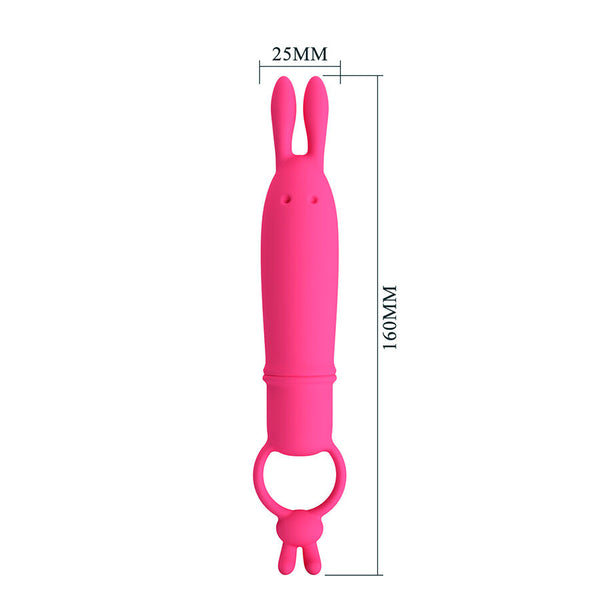 Delia vibrador rabbit con anillo de sujeción