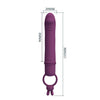 Cora vibrador forma pene con anillo de sujeción