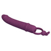 Cora vibrador forma pene con anillo de sujeción
