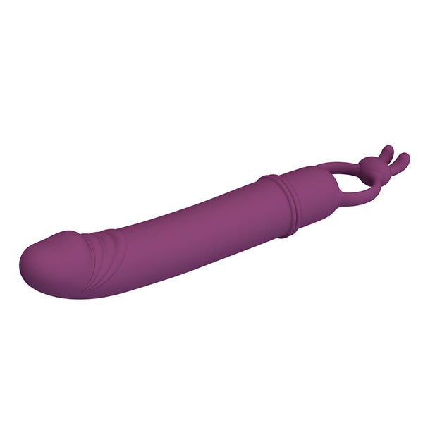 Cora vibrador forma pene con anillo de sujeción