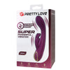 Emma vibrador con estimulador rabbit morado