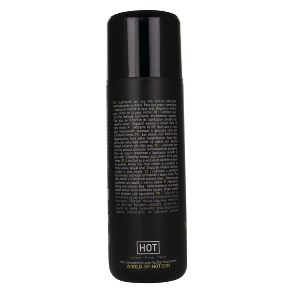 Hot exxtreme glide lubricante base silicona con aceite confort a con 100 ml