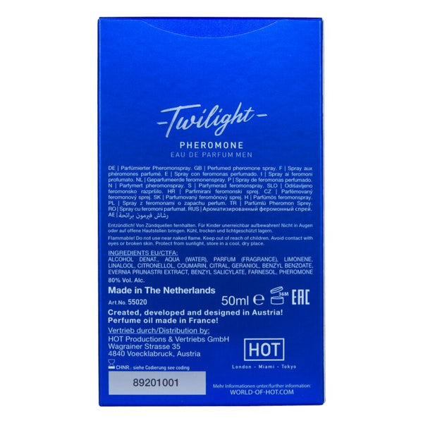 Hot twilight perfume con feromonas hombre 50 ml