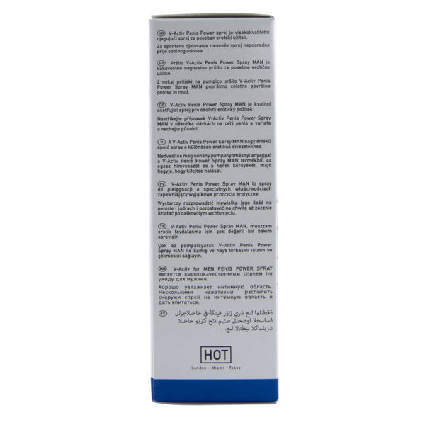 Hot v activ penis power spray para hombre 50 ml