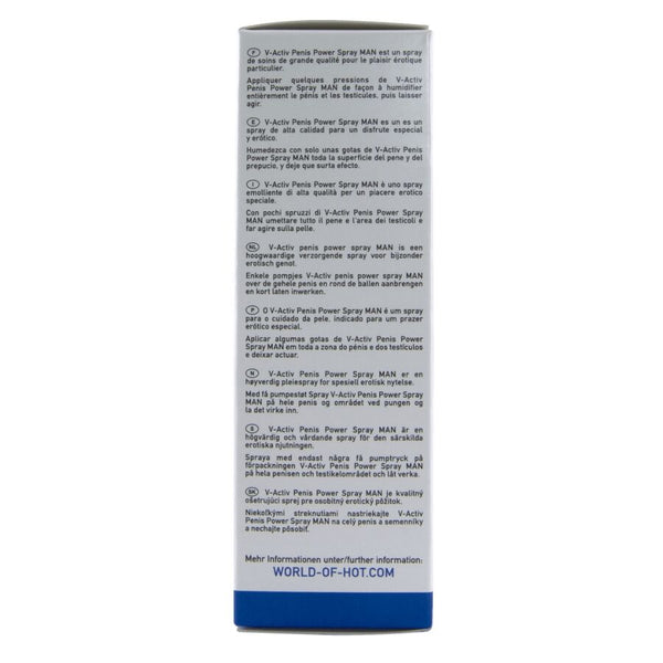 Hot v activ penis power spray para hombre 50 ml