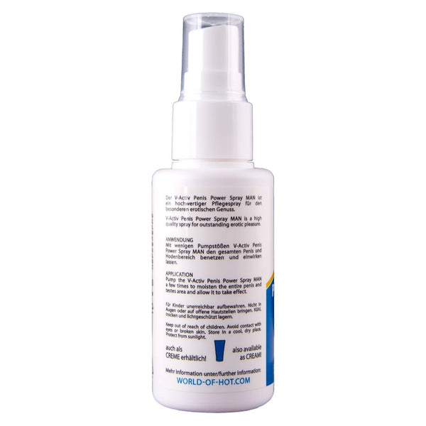 Hot v activ penis power spray para hombre 50 ml