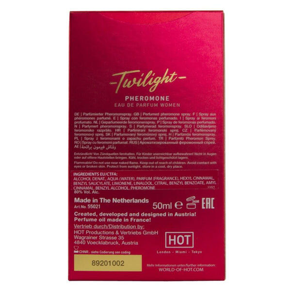Hot twilight perfume con feromonas mujer 50 ml