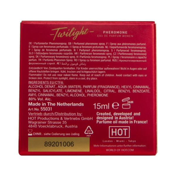 Hot twilight perfume con feromonas mujer 15 ml