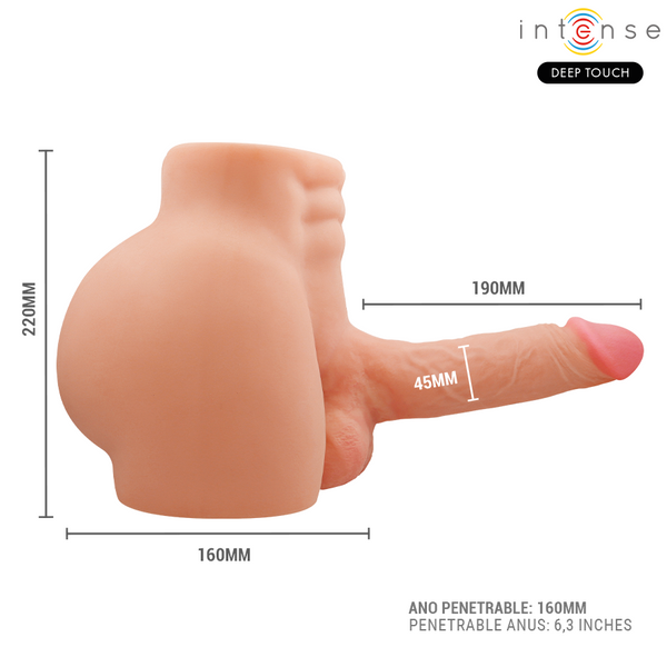 Intense richie torso con ano y dildo realístico con empuje y vibración control remoto 4.7 kg
