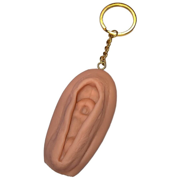 Diablo llavero de vagina tono claro