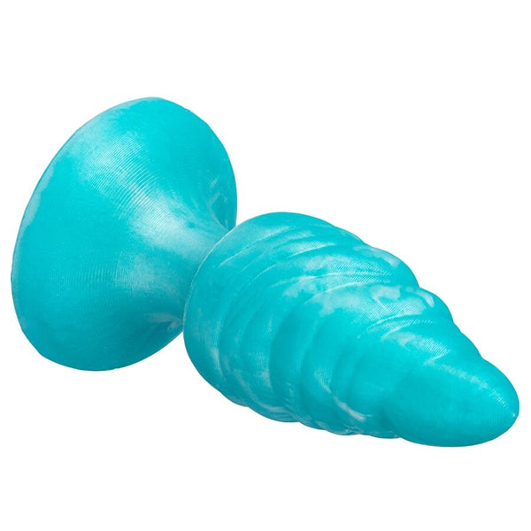 Silexd melty plug anal fantasy silicona liquida termoreactivo azul celeste 9.2 cm