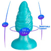 Silexd melty plug anal fantasy silicona liquida termoreactivo azul celeste 9.2 cm