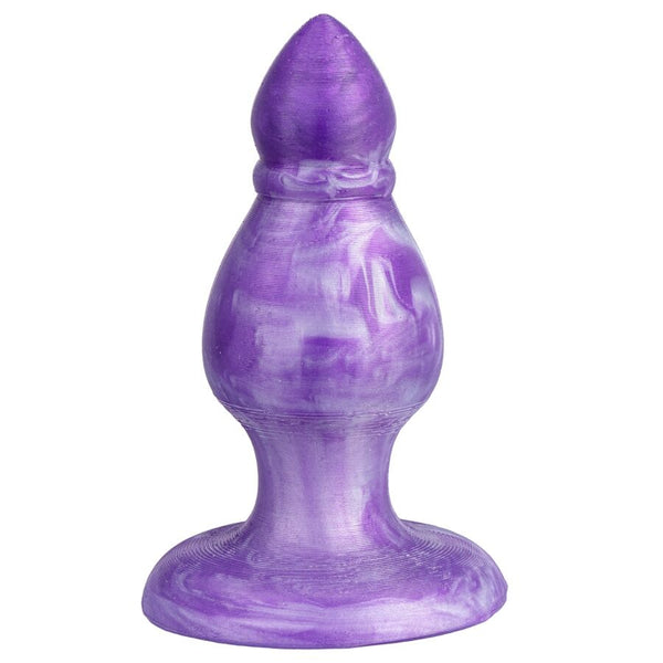 Silexd queen plug anal fantasy silicona liquida termoreactivo lila 9.2 cm