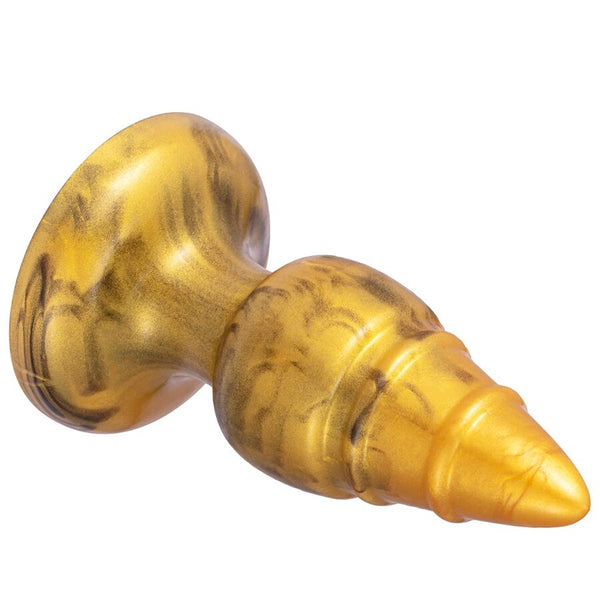 Silexd goldy plug anal fantasy silicona liquida termoreactivo oro 9.2 cm