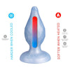 Silexd diamond plug anal fantasy silicona liquida termoreactivo azul perla 9.2 cm