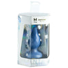 Silexd diamond plug anal fantasy silicona liquida termoreactivo azul perla 9.2 cm