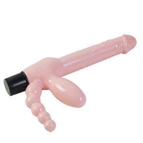 Baile arnés sin cuerda tpr con vibración y estimulación anal 25.4 cm