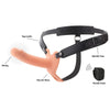 HIDDEN DESIRE - INFERNO STRAP-ON FUNDA PARA PENE CON VIBRACIÓN 16 CM