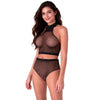 PASSION - BS116 BODYSTOCKING MALLA BRILLANTES NEGRO