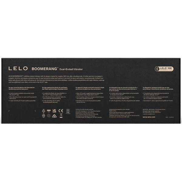 LELO - BOOMERANG VIBRADOR DE DOBLE EXTREMO CEREZA