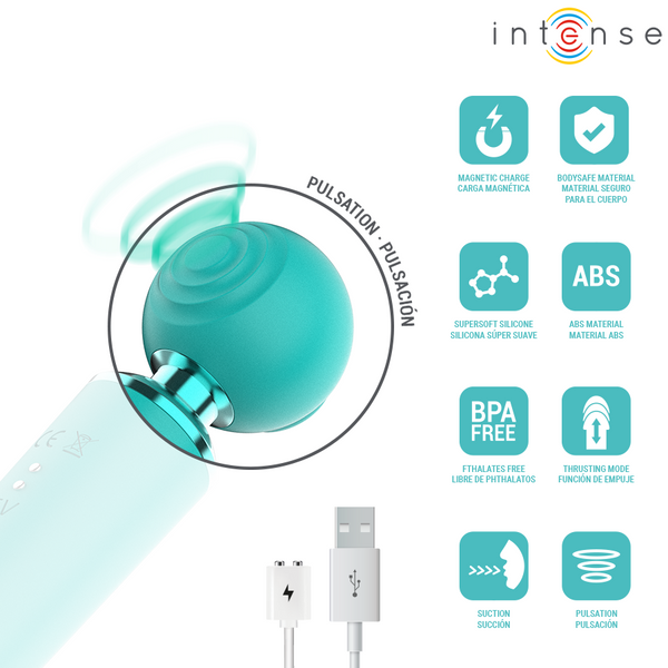 INTENSE - HAMBY ESTIMULADOR MULTIFUNCIÓN CON SUCCIÓN Y VIBRACIÓN