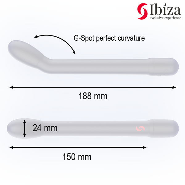 IBIZA - VIBRADOR DE PUNTO G CON VIBRACIÓN NEGRO