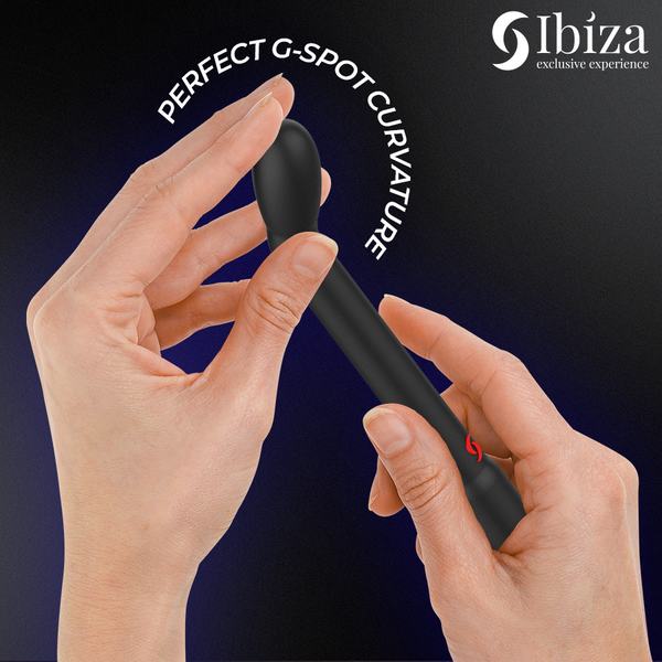 IBIZA - VIBRADOR DE PUNTO G CON VIBRACIÓN NEGRO