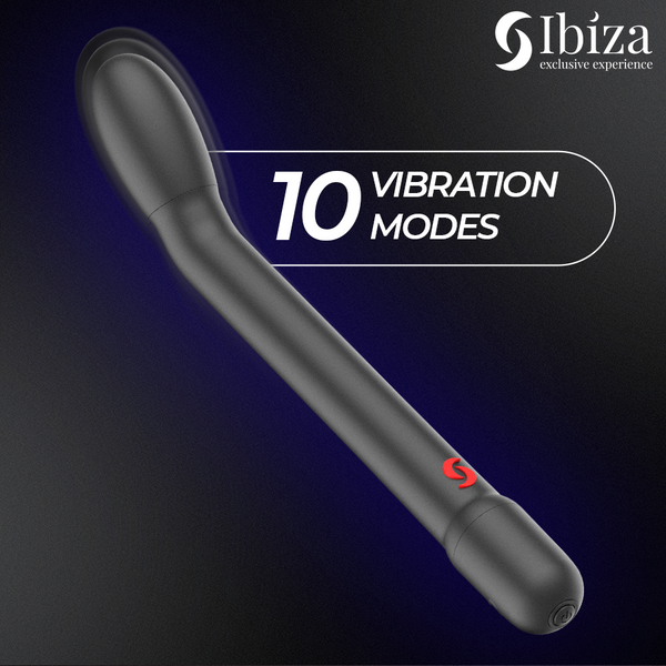 IBIZA - VIBRADOR DE PUNTO G CON VIBRACIÓN NEGRO
